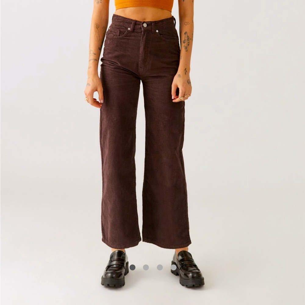 urban outfitters bdg high & wide corduroy pant